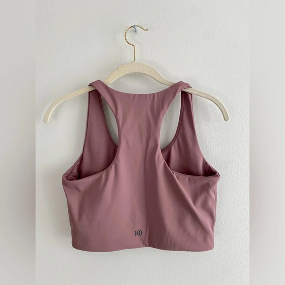 Tentree InMotion Longline Active Recycled Sports Bra Crop Twilight Mauve Size M - Picture 4 of 7
